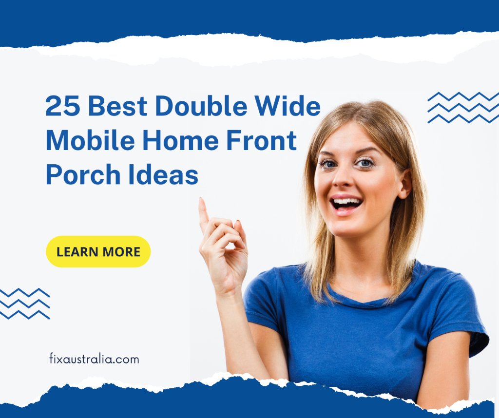 Best double wide mobile home front porch ideas